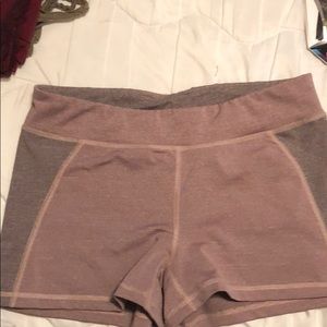 Pink spandex shorts
